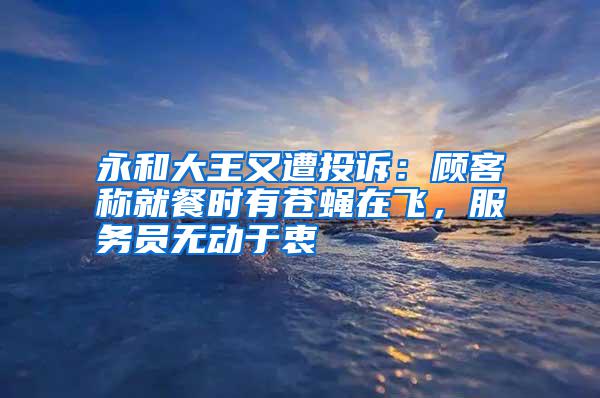永和大王又遭投訴：顧客稱就餐時(shí)有蒼蠅在飛，服務(wù)員無動(dòng)于衷