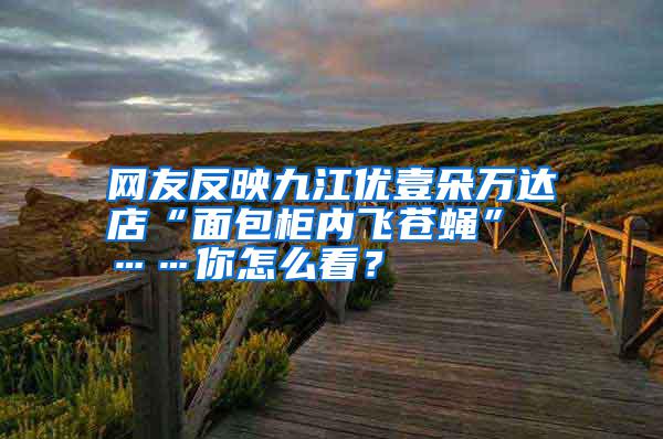 網(wǎng)友反映九江優(yōu)壹朵萬達(dá)店“面包柜內(nèi)飛蒼蠅” ……你怎么看？