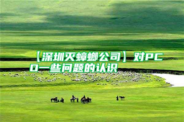 【深圳滅蟑螂公司】對PCO一些問題的認(rèn)識