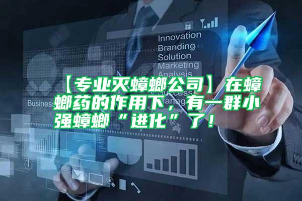 【專業(yè)滅蟑螂公司】在蟑螂藥的作用下，有一群小強蟑螂“進化”了！