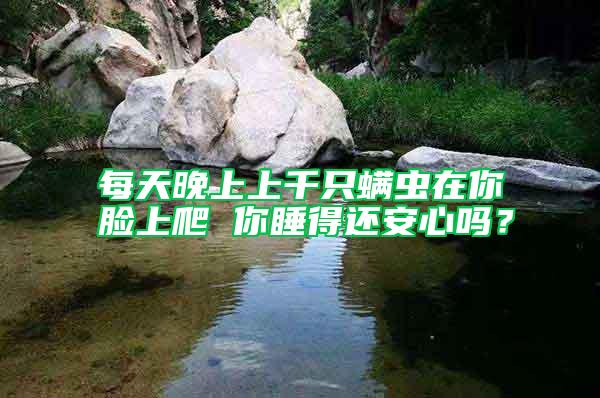 每天晚上上千只螨蟲在你臉上爬 你睡得還安心嗎？