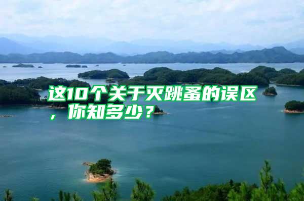 這10個關(guān)于滅跳蚤的誤區(qū)，你知多少？