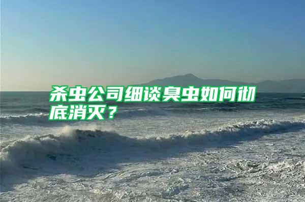 殺蟲公司細(xì)談臭蟲如何徹底消滅？