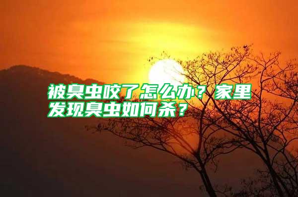 被臭蟲咬了怎么辦？家里發(fā)現(xiàn)臭蟲如何殺？