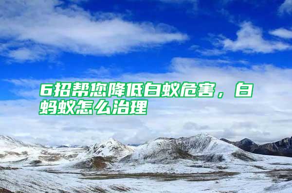 6招幫您降低白蟻危害，白螞蟻怎么治理