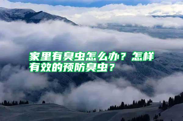 家里有臭蟲怎么辦？怎樣有效的預(yù)防臭蟲？