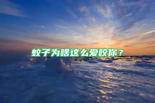 蚊子為啥這么愛咬你？