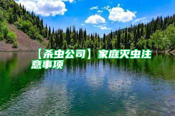【殺蟲(chóng)公司】家庭滅蟲(chóng)注意事項(xiàng)