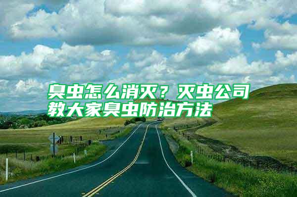 臭蟲怎么消滅？滅蟲公司教大家臭蟲防治方法