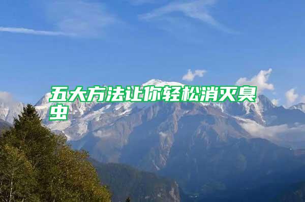 五大方法讓你輕松消滅臭蟲(chóng)