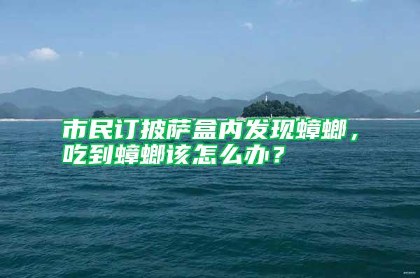 市民訂披薩盒內(nèi)發(fā)現(xiàn)蟑螂，吃到蟑螂該怎么辦？