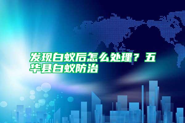 發(fā)現(xiàn)白蟻后怎么處理？五華縣白蟻防治