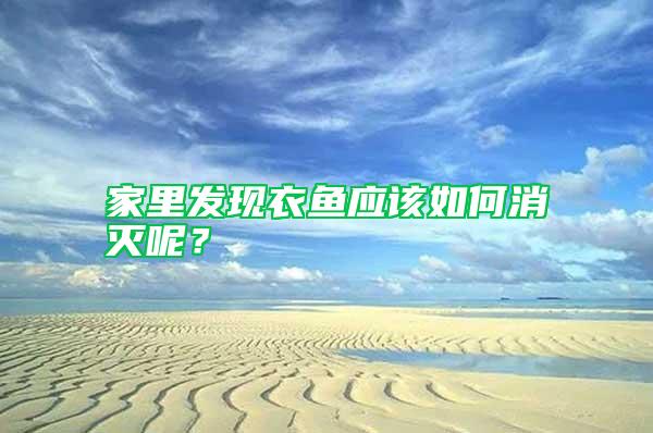 家里發(fā)現(xiàn)衣魚應(yīng)該如何消滅呢？