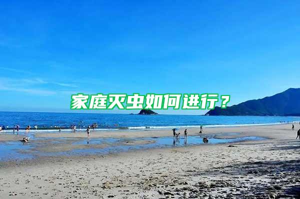 家庭滅蟲如何進行？