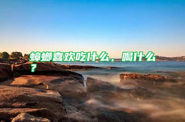 蟑螂喜歡吃什么，喝什么？