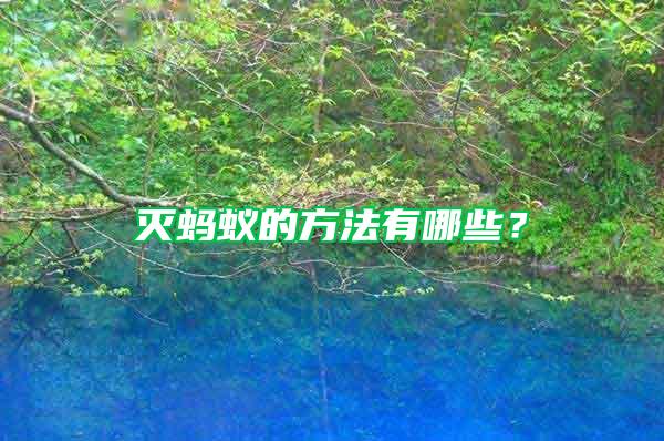 滅螞蟻的方法有哪些？