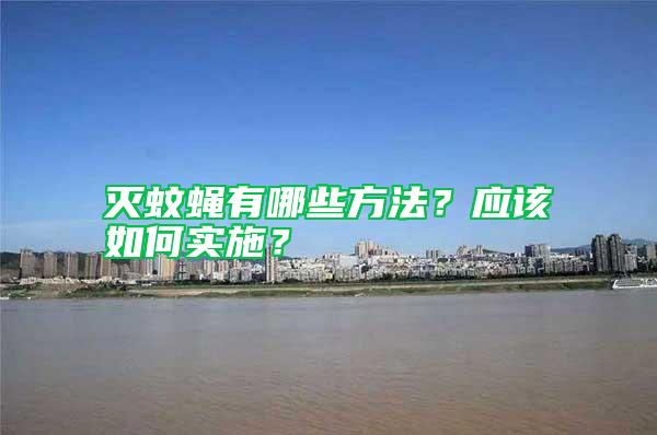 滅蚊蠅有哪些方法？應(yīng)該如何實(shí)施？