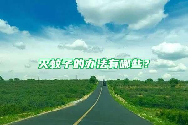 滅蚊子的辦法有哪些？