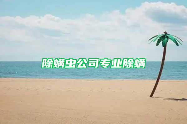 除螨蟲(chóng)公司專(zhuān)業(yè)除螨