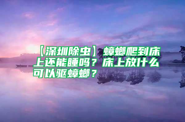 【深圳除蟲】蟑螂爬到床上還能睡嗎？床上放什么可以驅(qū)蟑螂？