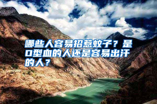 哪些人容易招惹蚊子？是O型血的人還是容易出汗的人？