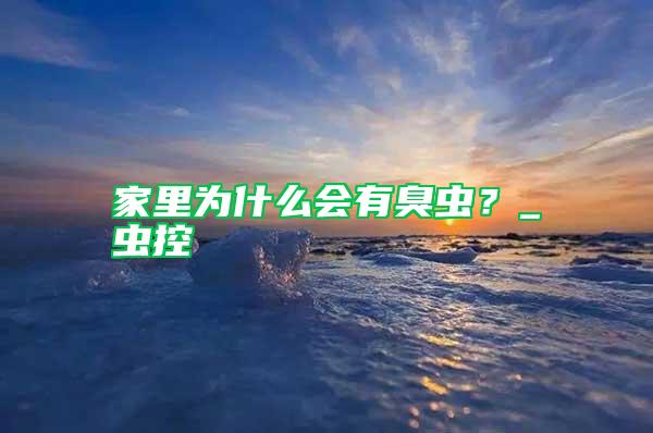 家里為什么會(huì)有臭蟲？_蟲控