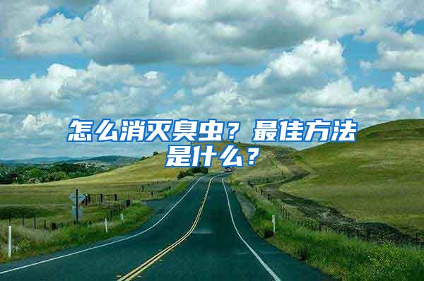 怎么消滅臭蟲？最佳方法是什么？