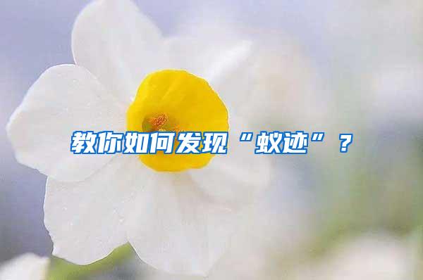 教你如何發(fā)現(xiàn)“蟻跡”？