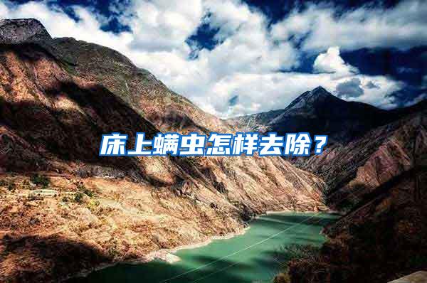 床上螨蟲怎樣去除？