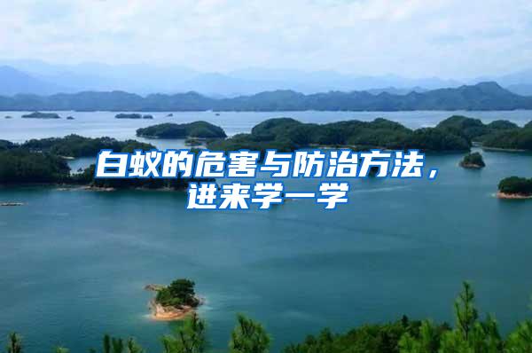 白蟻的危害與防治方法，進(jìn)來學(xué)一學(xué)