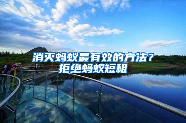消滅螞蟻?zhàn)钣行У姆椒?？拒絕螞蟻短租