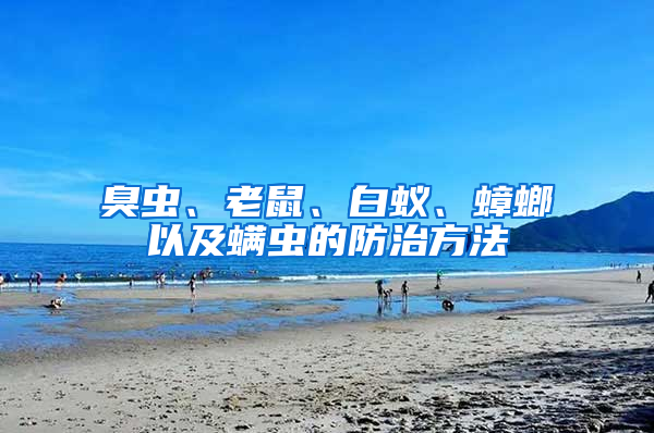 臭蟲、老鼠、白蟻、蟑螂以及螨蟲的防治方法